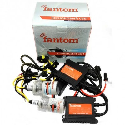 Комплект ксенон Fantom Н1,Н3,Н7,Н11,Н27, 9005, 9006 (4300K 5000K 6000K) 